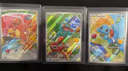 Pokemon TCG First Partner Illustration Collection Series 1 Kanto GEN 1 Starters - Image 1
