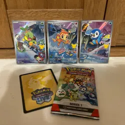 Pokemon TCG First Partner Illustration Collection Series 1 Promos Set 3 / Gen 4 - Image 1