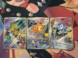 Pokemon First Partner Illustration Collection Series 1 Sinnoh Starters MEP 40-42 - Image 1