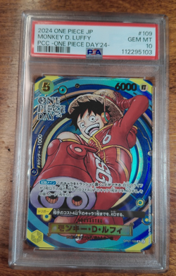 2024 One Piece Japanese Monkey D. Luffy #109 One Piece Day Promo PSA 10 - Image 1