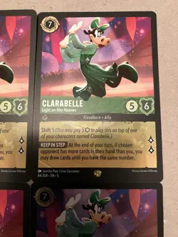 4x Clarabelle - Light on Her Hooves 84/204 Shimmering Skies Disney Lorcana - Image 3