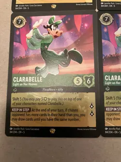 4x Clarabelle - Light on Her Hooves 84/204 Shimmering Skies Disney Lorcana - Image 4