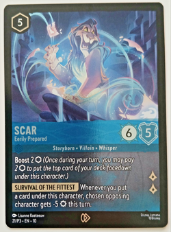 Scar Eerily Prepared 21/P3 EN 10 Whispers - Lorcana Disney - English - Image 1