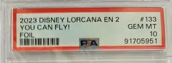 2023 YOU CAN FLY! Disney Lorcana ROTF EN 2 - #133 PSA 10 GEM MINT - Image 3
