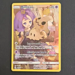 Pokemon Mimikyu Sm-Cosmic Eclipse Secret Rare Full Art Holo 245/236 Basic HP70 - Image 1