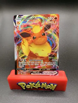 Pokemon Card TCG Flareon VMAX 018/203 SWSH Evolving Skies 2021 Full Art Holo NM - Image 1