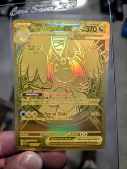 Mega Dragonite Ex 295/217 GOLD HYPER RARE POKEMON TCG CARD ASCENDED HEROES - Image 1
