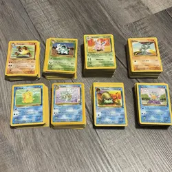 Vintage WOTC Pokemon 550+ Card Lot Commons Uncommons No Holos Base Rocket Fossil - Image 1
