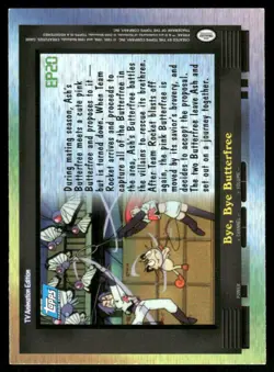 Pokemon Cards EP20 Bye, Bye Butterfree #142 Topps Trading Cards Series 2 NM *1 - Image 2