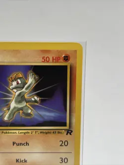 MACHOP - Team Rocket Set - 59/82 - VINTAGE WOTC Pokemon Card - Unlimited - NM - Image 4