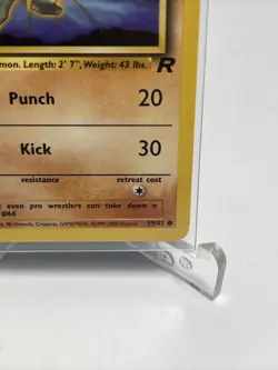 MACHOP - Team Rocket Set - 59/82 - VINTAGE WOTC Pokemon Card - Unlimited - NM - Image 5