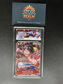 One Piece Card Game Monkey.D.Luffy - ST01-012 Winner Treasure Cruise Ace 9 Mint - Image 1