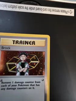 Brock 15/132 Holo Rare Gym Heroes Pokemon Card NM-/VLP - Image 3