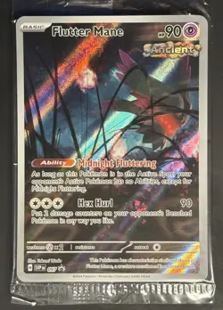 Pokemon Flutter Mane Scarlet & Violet Promo Card Full Art Holo #097 | SEALED - Image 1
