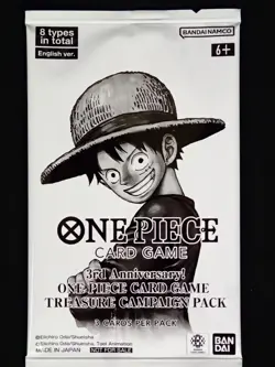 One Piece Card Game 3rd Anniversary Treasure Campaign Pack SEALED ENGLISH - Image 1