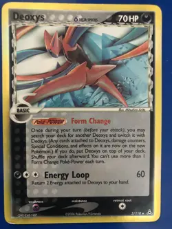 Deoxys Delta Species 3/110 Holo Rare Pokemon Card Near Mint/Excellent - Image 1
