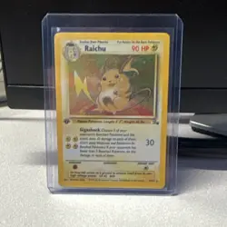 Raichu 14/62 1st Edition Holo Rare WOTC Pokemon Card - Image 1