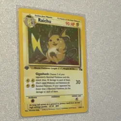 Raichu 14/62 1st Edition Holo Rare WOTC Pokemon Card - Image 4