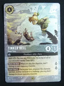 Tinker Bell Giant Fairy 11/P3 Foil - Lorcana Card #13X - Image 1