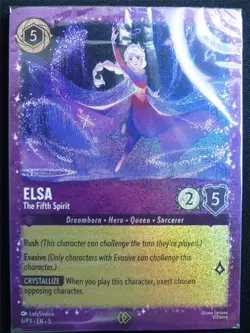 Elsa The Fifth Spirit 6/P3 Foil sealed - Lorcana Card #31A - Image 1