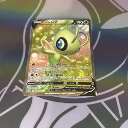 Pokemon Celebi V Full Art Ultra Rare Holo 160/198 Swsh06 Chilling Reign Card - Image 2