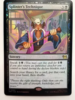 MTG Splinter's Technique 80 #NM *FOIL* Teenage Mutant Ninja Turtles MTG - Image 1