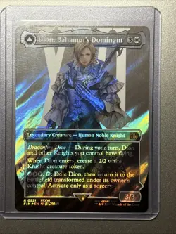 Dion, Bahamut's Dominant (Borderless) (Surge Foil) Final Fantasy Foil - Image 1