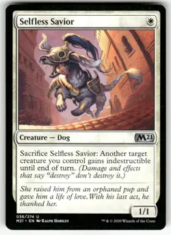 Selfless Savior #36 U MTG Core Set 2021 - Image 1
