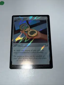 MTG Arcane Signet (Surge Foil) Commander: Teenage Mutant Ninja Turtles Foil - Image 1