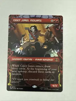 MTG Casey Jones, Vigilante (0235) (Showcase) Teenage Mutant Ninja Turtles Foil - Image 1