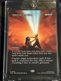 Force of Negation - Avatar - Borderless - Near Mint, Non-Foil, w/MagCase! -Mtg- - Image 1