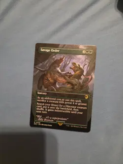 Savage Order (Borderless) Universes Beyond: Jurassic Pikachu World Collection... - Image 1