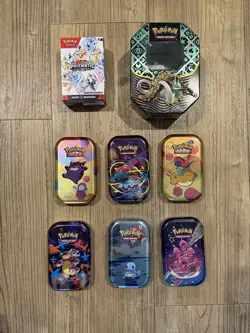 Pokemon TCG | 151/MEGA Empty Mini Tins , booster Bundle & more - Image 1