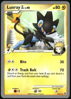 Pokemon - World Championships 2010 Luxray GL LV.48 2010 9/111 Rare - Image 1