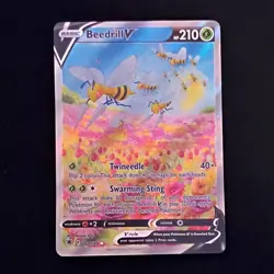 The Pokemon Company Beedrill V Full Art Ultra Rare Holo 161/189 Astral Radiance - Image 1