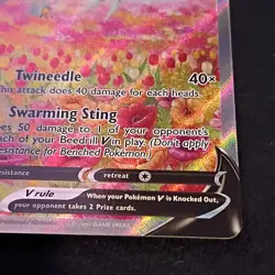 The Pokemon Company Beedrill V Full Art Ultra Rare Holo 161/189 Astral Radiance - Image 2