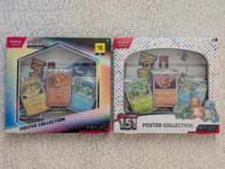 Pokemon 151 Poster collection Box + prismatic evolutions poster collection box + - Image 1