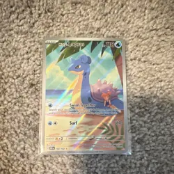 Pokemon TCG Misty's Lapras Full Art Holo Basic Card 194/182 English 2023 - Image 1