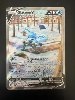 Pokemon TCG SWSH Evolving Skies #175/203 Glaceon V Ultra Rare ALT ART - Image 1