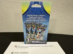 Pokemon Stellar Crown 3 Booster Pack Box, Brand New, Factory Sealed - Image 3