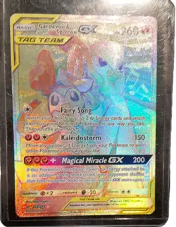 Pokemon Gardevoir & Sylveon GX TAG TEAM Secret Rare Holo 225/214 Unbroken Bonds - Image 1