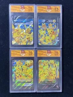 OCD 10 SET 4 PRISTINE JAPANESE POKEMON 2021 Pikachu V-UNION 025-028/028 S8a MMD - Image 1