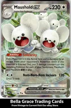 Maushold ex #155/182 SV04: Paradox Rift Pokemon Double Rare Holo - Image 1