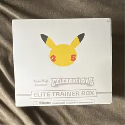Pokemon Celebrations Elite Trainer Box Booster Pikachu Greninja 25th Anniversary - Image 1