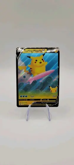 Pokemon TCG: Surfing Pikachu V 008/025 Ultra Rare - Celebrations - NM - Image 2