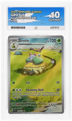 Pokemon TCG – Grotle #164/162 – Temporal Forces – ACE 10 (Gem Mint) - Image 1