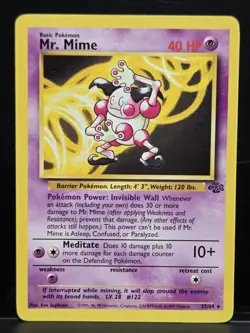 Pokemon 1999 Jungle Mr. Mime 22/64 Unlimited English Vintage NM - Image 1