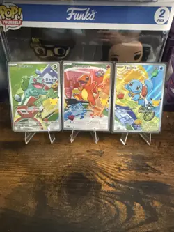 Pokemon TCG First Partner Illustration Collection Series 1 Kanto GEN 1 Starters - Image 1