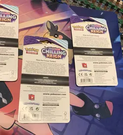 Lot Of 5 Pokemon TCG Sword & Shield Chilling Reign Checklane Blister Packs 2021 - Image 5