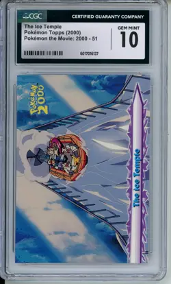 Topps Pokemon the Movie 2000 "The Ice Temple" #51 - CGC 10 - Image 1